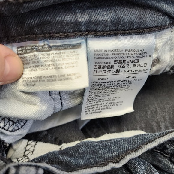 Levis 511 Slim Fit Denim Jeans Mens 30x32 Red Tab Black Patch Dark Blue Awesome! - Picture 7 of 8